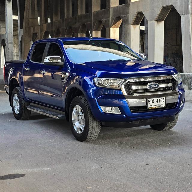 FORD RANGER 2.2 XLT HI-RIDER DOUBLE CAB ตัวสูง ปี 2016 เกียร์ AUTO เครื่องยนต์ดีเซล สีน้ำเงิน รถบ้านพร้อมใช้งาน ไมล์เพียง 262,777 km. 3