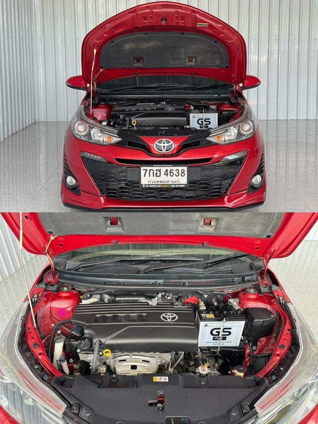 รถบ้าน สีแดงตัวท๊อป Toyota Yaris 1.2G เครดิตดีฟรีดาวน์ได้ รูปย่อยที่ 4