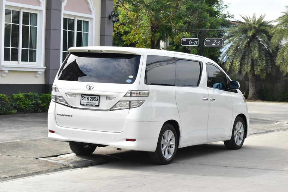 Toyota Vellfire 2.4V ปี2010  สีขาว ออโต้ เบนซิน ไมล์ 14x,xxx km. 18