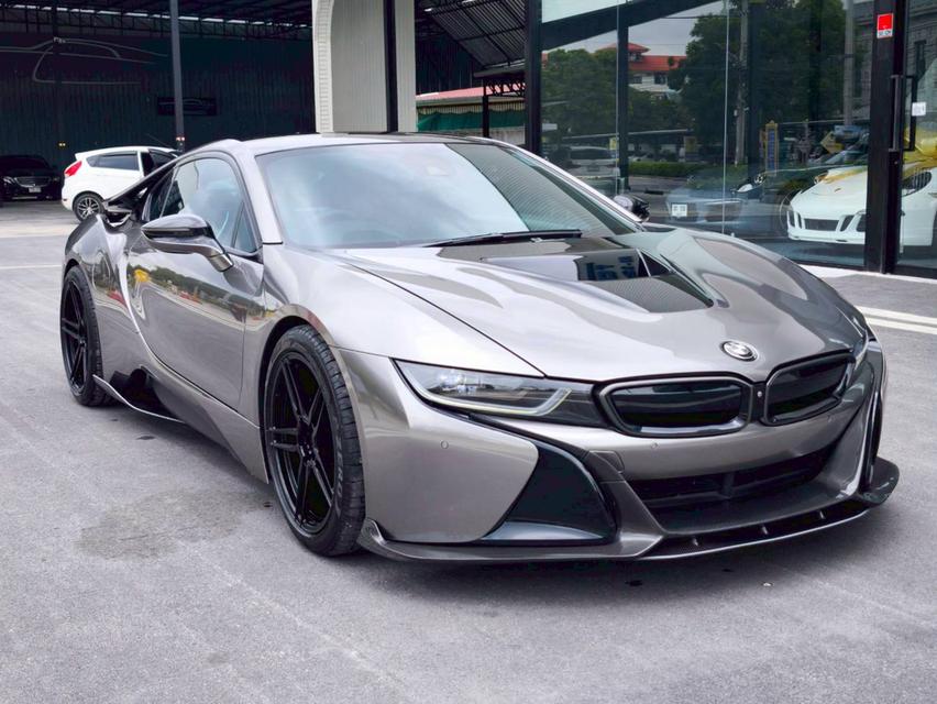 รหัสรถ KPV53 2018 BMW i8 1.5 HYBRID Pure Impulse สีดำ WRAP สีน้ำตาล