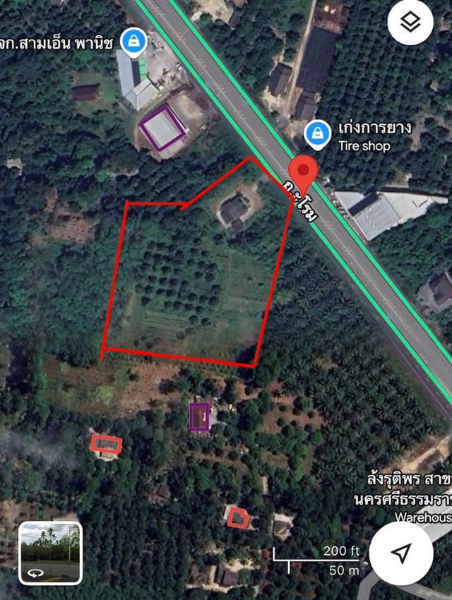 ขายที่ดินพร้อมสิ่งปลูกสร้าง 8 ไร่ ติดถนนใหญ่ อ.พรหมคีรี จ.นครศรีธรรมราช 1