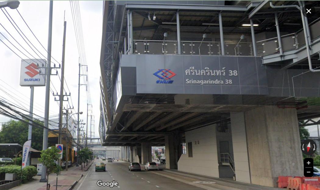 ขาย ที่ดิน นอกหมู่บ้านจัดสรร ไม่ต้องเสียค่าส่วนกลาง ที่ดินถมแล้ว ซอย 45 ศรีนครินทร์ 104 ตรว ระยะ 1 กม.ถึงสถานีรถไฟฟ้า ศร 4