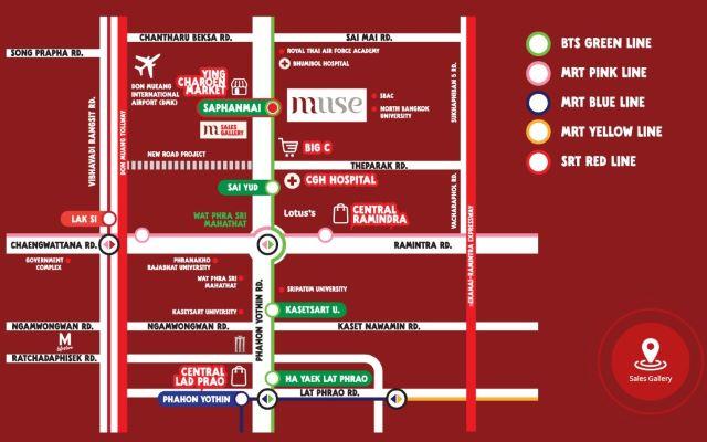 CM04457 ขายดาวน์ มิวส์ คอนโด สะพานใหม่ MUSE Condo Saphanmai คอนโดมิเนียม ใกล้ BTS สะพานใหม่ ถนนพหลโยธิน 3