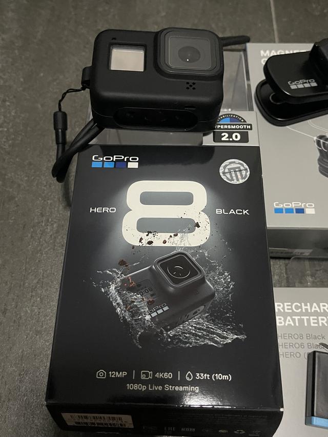 Gopro 8 สภาพตามการใช้งาน ของแถมเพียบ