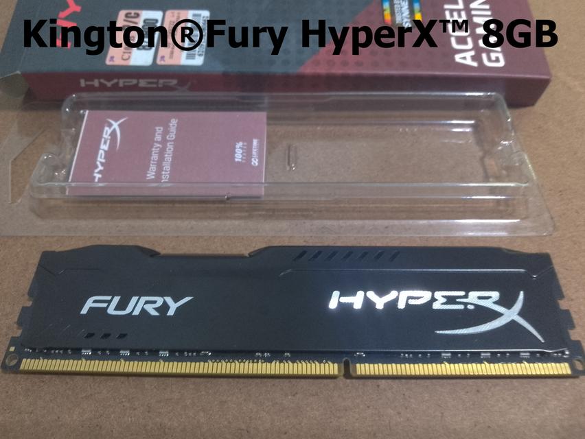 หน่วยความจำสำหรับคอมพิวเตอร์ Kington®Fury HyperX™ 8GB(8GBx1) DDR3 1600MHz (HX316C10FB/8) RAM For Desktop PC ราคาขาย 470 บาท รวมค่าส่งแบบEMS ทั่วไทย 5
