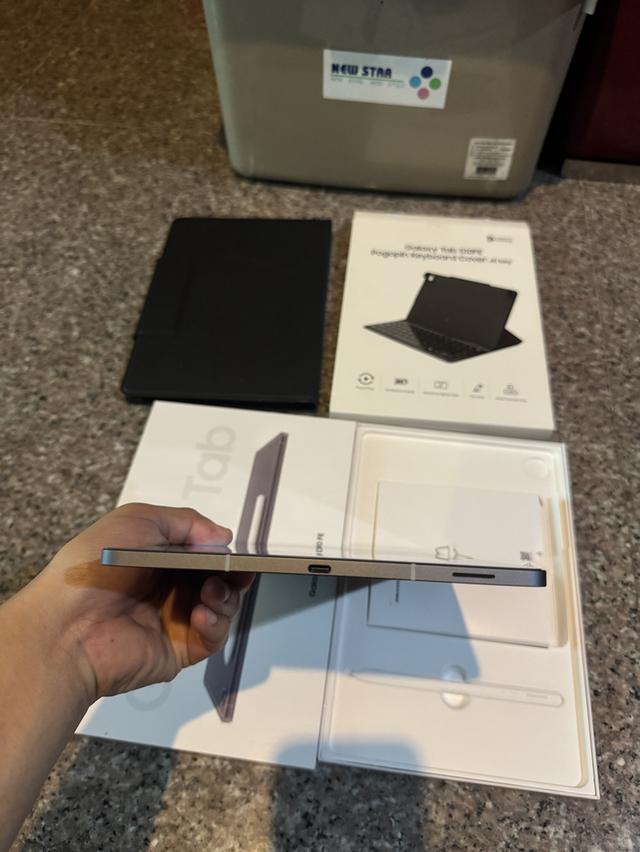ขายSamsungTabS10FEสีGray128กิ๊กสูนTrueยกกล่องของแถมคีย์บอรดใหม่กริปใช้งานดีทุกๆฟังชั่นประกันปีหน้าถูกๆ