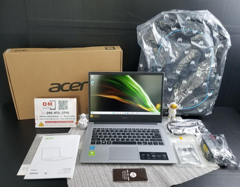 รูป ขาย/แลก Acer Aspire3 Pure Silver Ram4 SSD256G Intel Pentium Silver N6000 ประกันศูนย์ 15/10/2566 สภาพสวย เพียง 9,900 บาท  4
