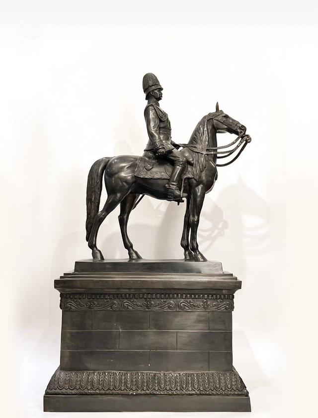 603.พระบรมรูปหล่อในหลวงรัชกาลที่ 5 พระบาทสมเด็จพระปรมินทรมหาจุฬาลงกรณ์ พระจุลจอมเกล้าเจ้าอยู่หัวทรงม้า(พระบรมรูปทรงม้า) หน้าตัก 9 นิ้ว 3