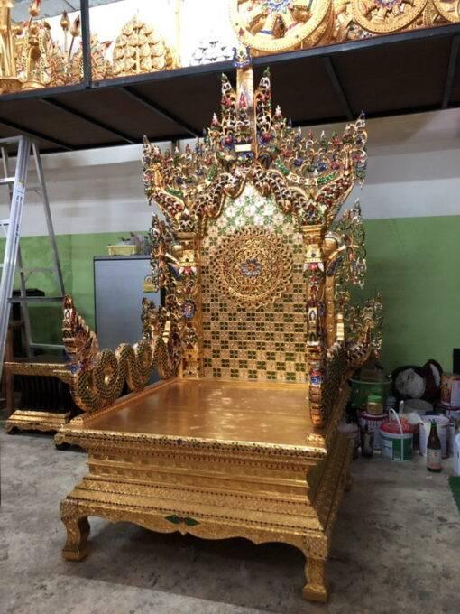 ธรรมาสน์ไม้สักแกะสลัก จัดส่งทั่วประเทศ รูปที่ 15