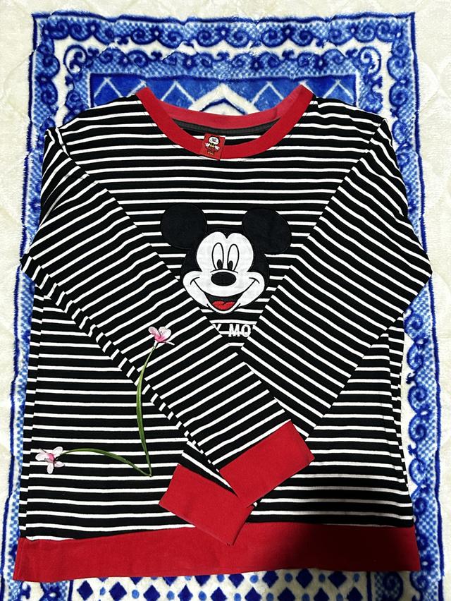 เสื้อลายตารางมิกกี้เมาท์