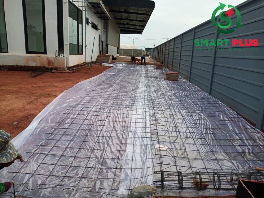 พลาสติกปูพื้น หนา 70 ไมครอน กว้าง 3.0 เมตร x ยาว 100 เมตร (300ตรม) รูปที่ 1