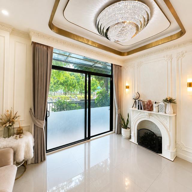 ขายบ้านเดี่ยวหรู หลังมุมถนนเมน หน้าสวนใหญ่! ม.คาซ่าวิลล์ วงแหวน-รามอินทรา (78.9 ตร.ว.) บิวท์อินทั้งหลัง พร้อมบ่อปลาคราฟมงคล 4