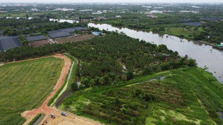 ขายที่ดิน ติดแม่น้ำท่าจีน แบ่งขาย ไร่ละ 4.5 ล้าน ฟรีค่าโอน ที่ดินท้องมังกร กว้าง 110 เมตร ทำคาเฟ่ ทำร้านอาหาร วัดเทียนดั 5