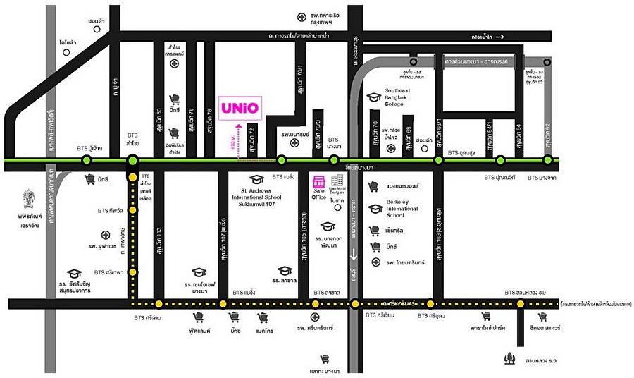 ให้เช่า คอนโด ยูนิโอ สุขุมวิท 72 เฟส 1 ใกล้ BTS แบริ่ง 23 ตารางเมตร ห้องสตูดิโอ ชั้น4 ตกแต่งใหม่ทั้งห้อง 12
