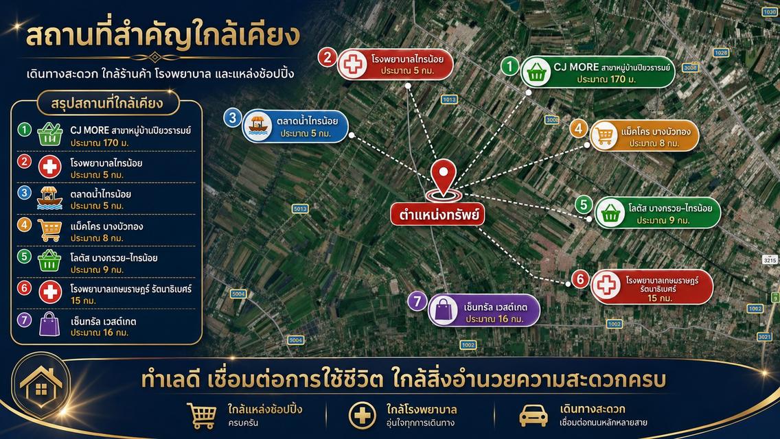 รีโนเวทใหม่! บ้านเดี่ยว 2 ชั้น หลังมุม 50 ตร.ว. หมู่บ้านปิยวรารมย์ 4 บ้านกล้วย–ไทรน้อย นนทบุรี 20