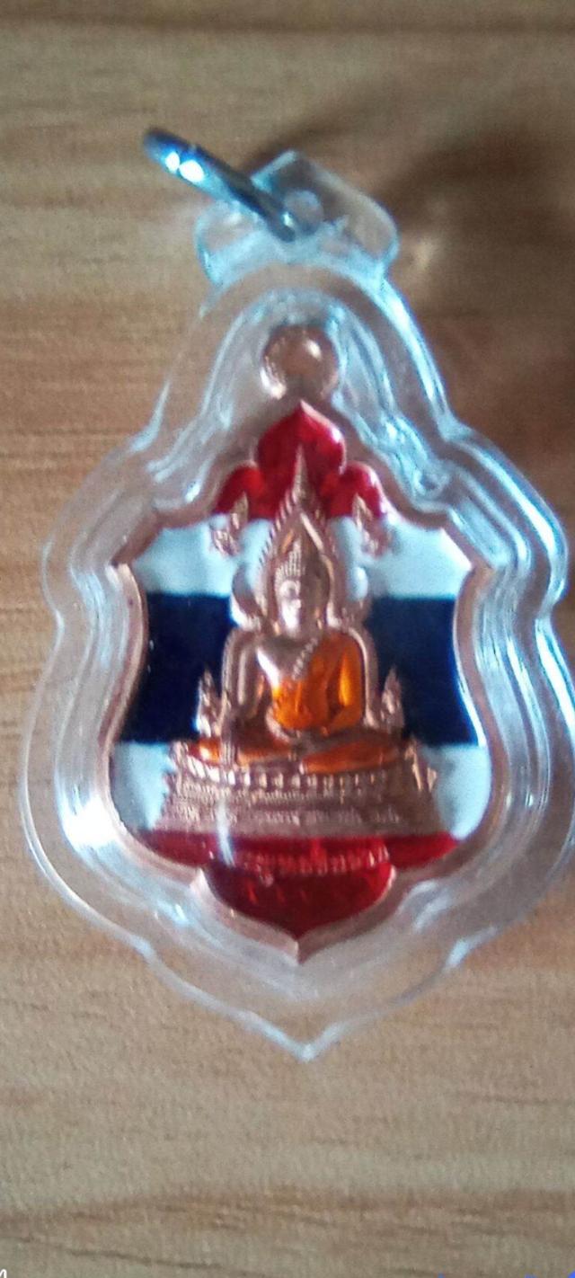พระพุทธชินราช กลังอกเราวิหาร ลงยาลายธงชาติ รูปที่ 7