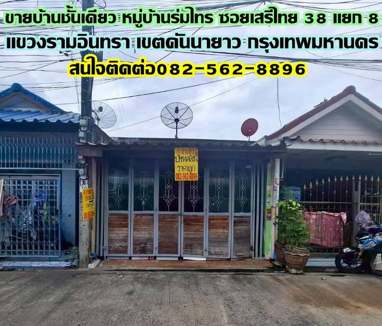 ขายบ้านชั้นเดียว หมู่บ้านร่มไทร ซอยเสรีไทย 38 แยก 8 1