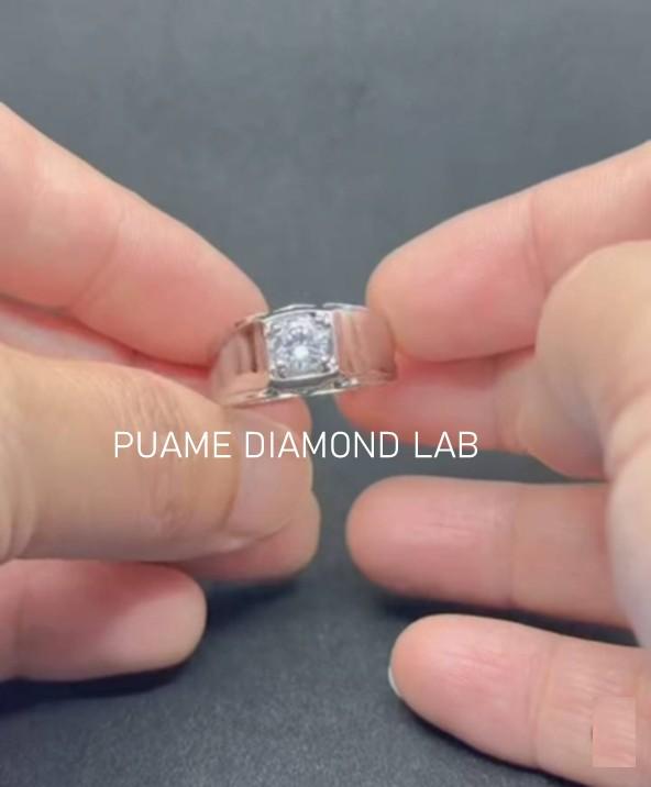 แหวนเพชรแท้ ดีไซน์ทันสมัย ราคาสบายกระเป๋า พร้อมใบรับประกันสินค้าที่ร้านปุอามี่ Diamond Lap Rama2 (095-8894732) รูปที่ 4