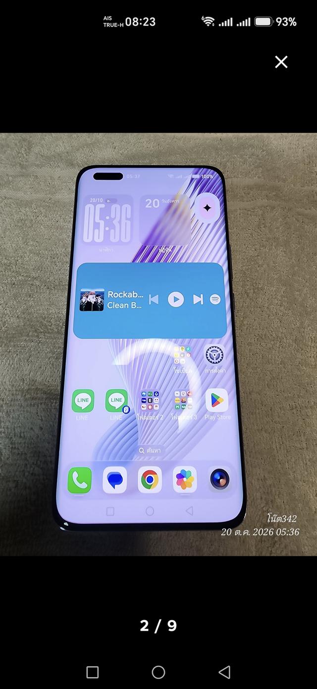 ขาย HONOR Magic 5 Pro (ram 12+12GB rom 512GB) สีม่วง สภาพสวยกริ๊บ ไร้ริ้วรอย เหมือนมือหนึ่ง