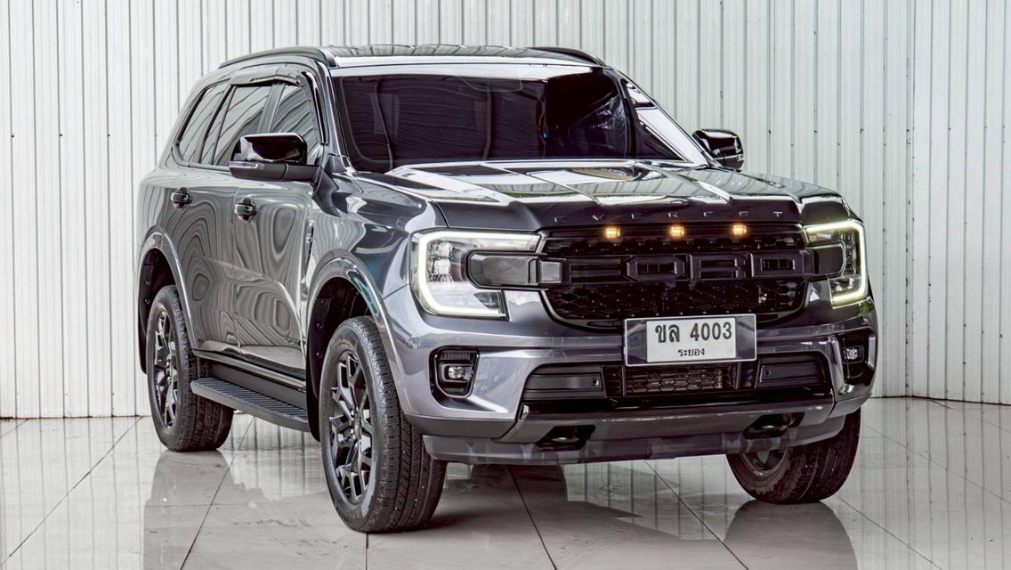 #FORD EVEREST, 2.0 TURBO SPORT ป2023จดปี 2024 สีเทา โฉม ปี22-ปัจจุบัน