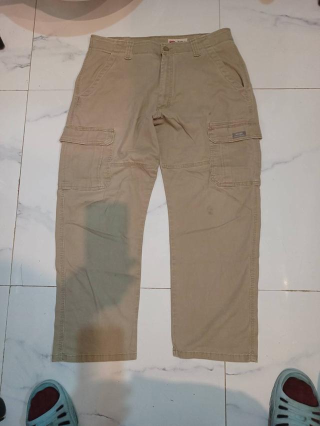 กางเกง Cargo Wrangler สีกากี ผ้าใส่สบาย เอว 40" รูปที่ 5