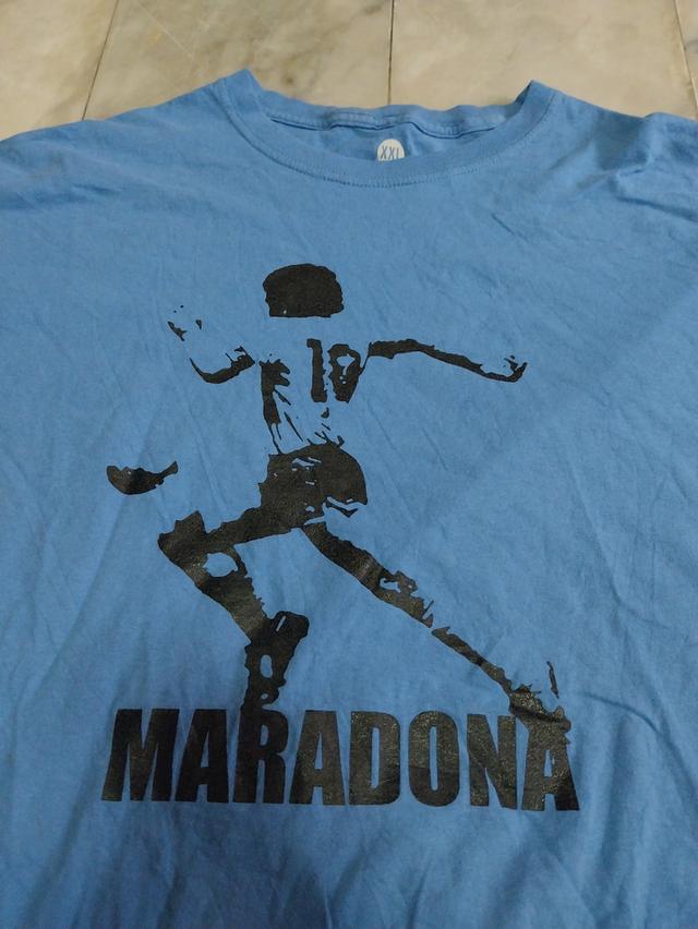 เสื้อยืดแขนสั้น แนวอดีตนักฟุตบอลชาวอาเจนติน่า Vintage Diego Maradona Agentina Soccer Legend แท้ มือสอง สภาพดี ของพร้อมส่งครับ รูปย่อยที่ 2