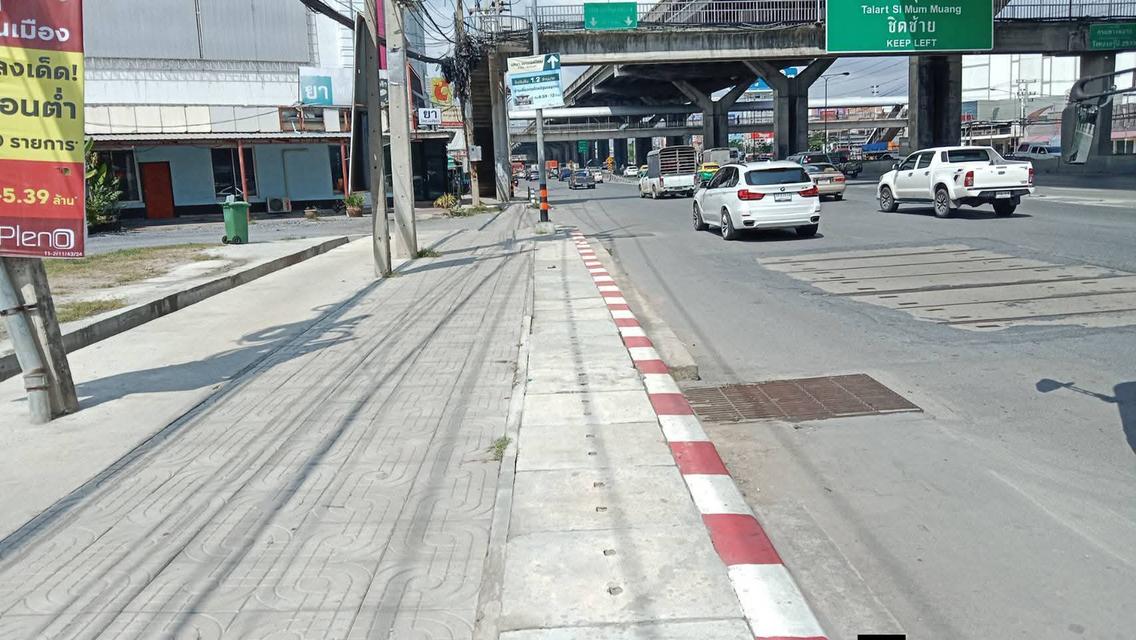 ที่ดินสวย 10ไร่เศษ ใจกลางธุรกิจ ติดถนนหหลโยธิน ใกล้เซียร์รังสิต ตลาด4มุมเมือง 5