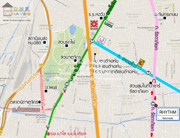 condominium ริธึม รัชดา Rhythm Ratchada 1 นอน 20000 - ใกล้กับ MRT รัชดาภิเษก N I C E! กรุงเทพ 2