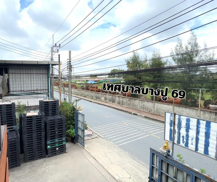 โกดังบางปู69 ใกล้นิคมบางปู พื้นที่สีม่วงทำโรงงานได้ 3