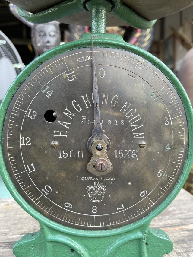 กิโลโบราณ ขนาดชั่ง15กิโล ตาชั่งโบราณ เครื่องชั่งโบราณ ตั้งพื้น