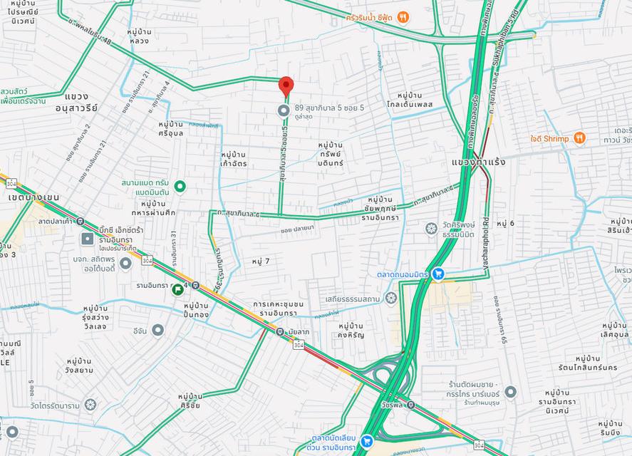 โครงการ จามจุรี พาร์ค รามอินทรา ถนนสุขาภิบาล 5 เขตบางเขน ทาวน์เฮ้าส์แปลงมุม 32 ตารางวา 3 นอน 2 น้ำ 11