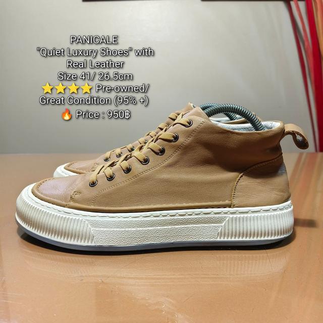 PANICALE "Quiet Luxury Shoes" with Real LeatherSize 41/ 26.5cm