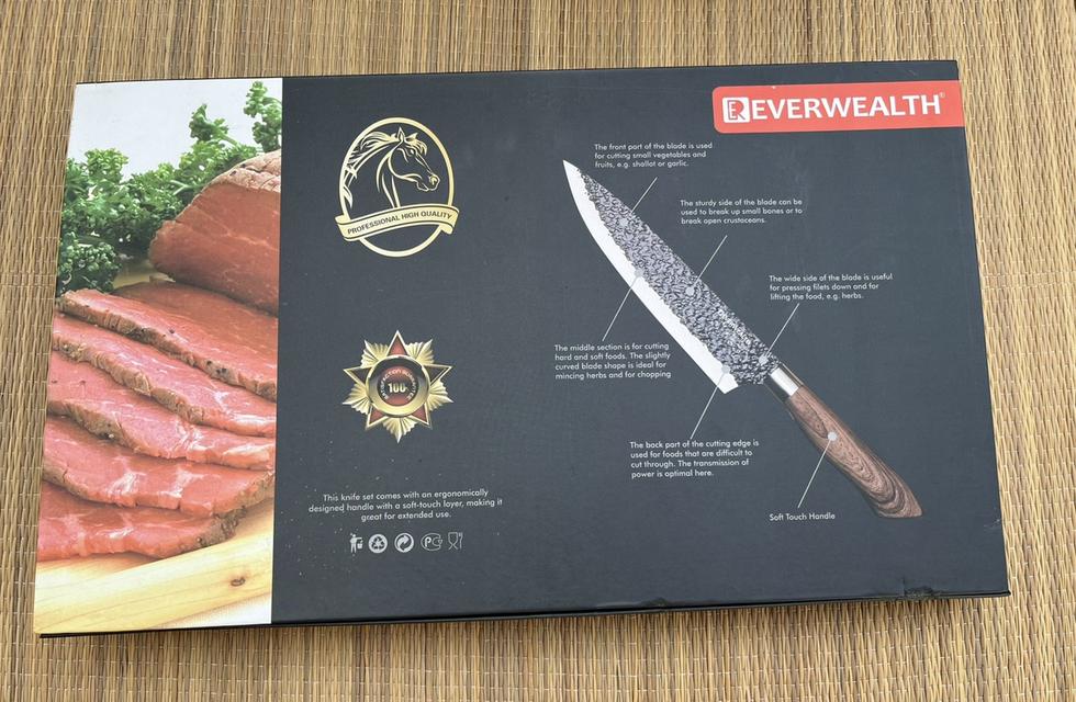 ชุดมีดครัวสแตนเลส EVERRICH 6 ชิ้น ของใหม่ คุณภาพส่งออกจากญี่ปุ่น รูปที่ 6