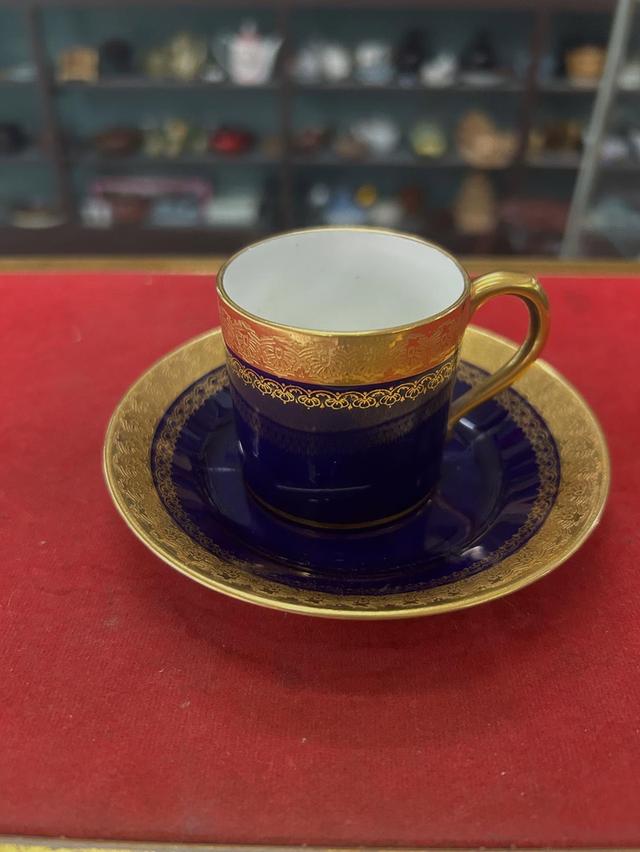 ชุดแก้ว Minton cobalt blue demitasse 1903  7