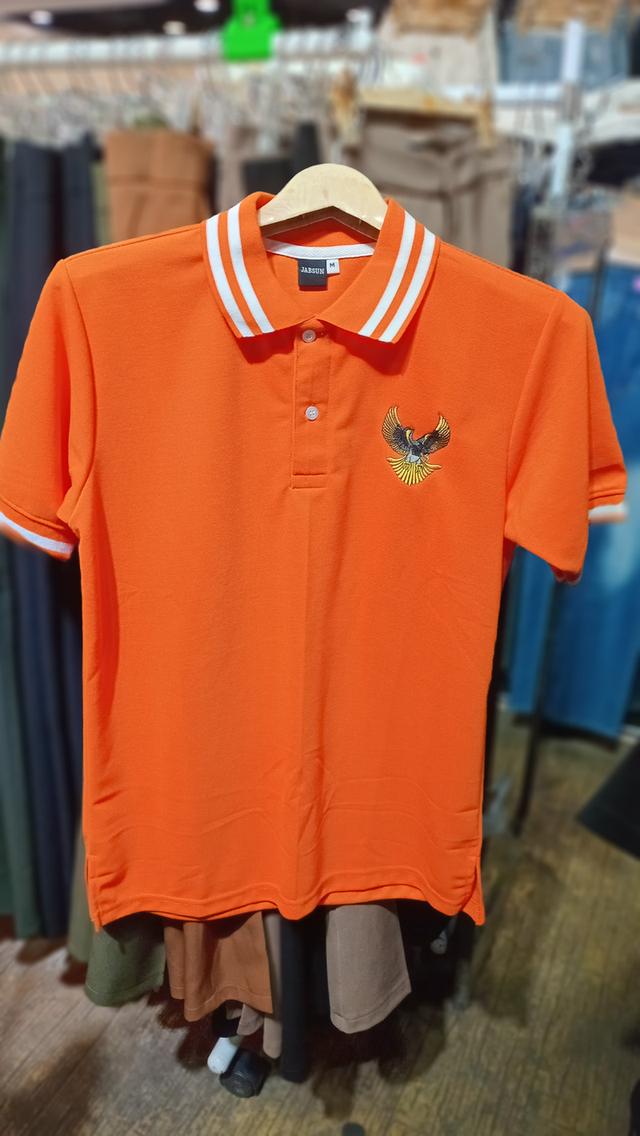 เสื้อยืดคอปกสไตร์ลําลอง รูปที่ 5