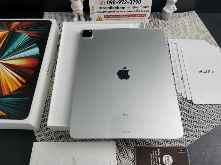 รูป ขาย/แลก iPad Pro 12.9นิ้ว (2021) 256GB (Wifi) Silver ศูนย์ไทย ประกันศูนย์ สวยมาก ติดฟิมล์แล้ว เพียง 35,900 บาท  6