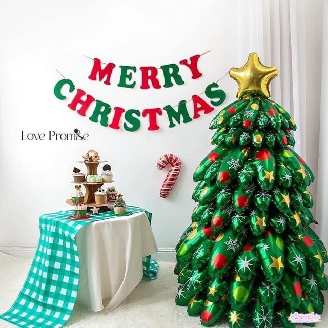 ลูกโป่งฟอยล์ ต้นคริสมาสต์