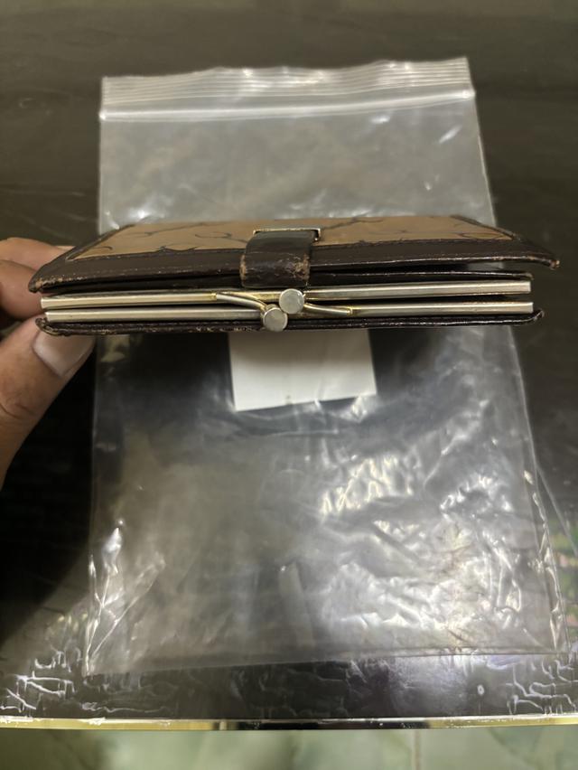 กระเป๋าสตางค์หนังแท้ งานวินเทจอิตาลีแท้	•	🇮🇹 MADE IN ITALY รูปที่ 3