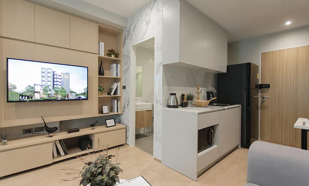 คอนโดแต่งครบ Fully Furnished สไตล์โมเดิร์น ใกล้สาทร เดินไป BTS ตลาดพลู ได้สบายๆ โครงการ The Matt สาทร-ท่าพระ 2 5