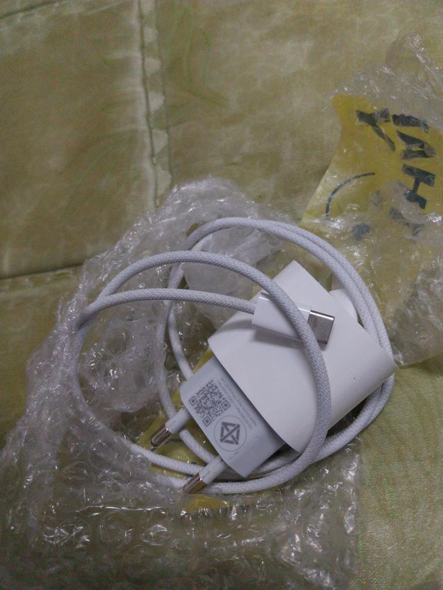 สาย+หัวชาร์จ iphone c to c ของเเท้จากศูนย์ สายถัก