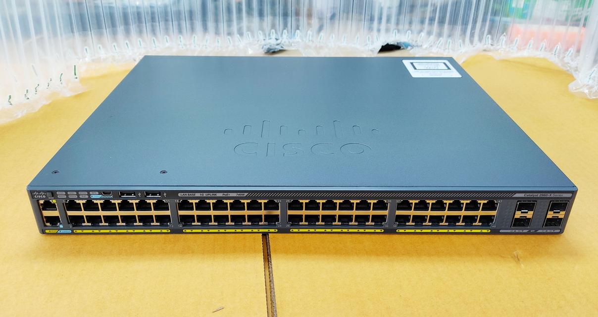 Cisco WS-C2960X-48FPS-L สินค้ามือสอง ทดสอบแล้ว ประกัน 1 ปี จากผู้ขาย 4