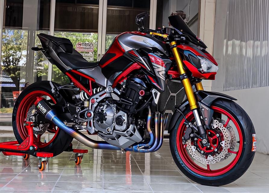 Z900 ปี2018 kawasaki สีแดง
