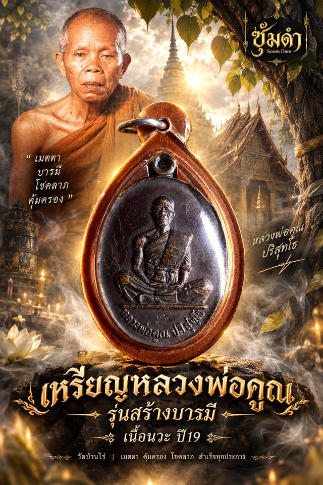 🔥เหรียญหลวงพ่อคูณ รุ่นสร้จางบารมี ปี 19 เนื้อนวะ