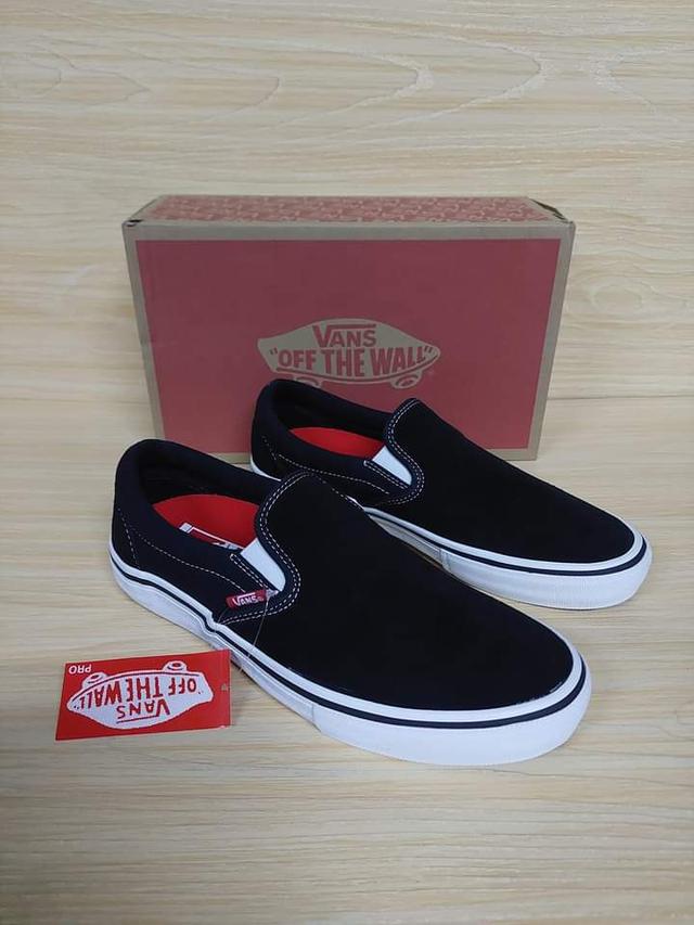 Vans Slip on Black White Pro 1