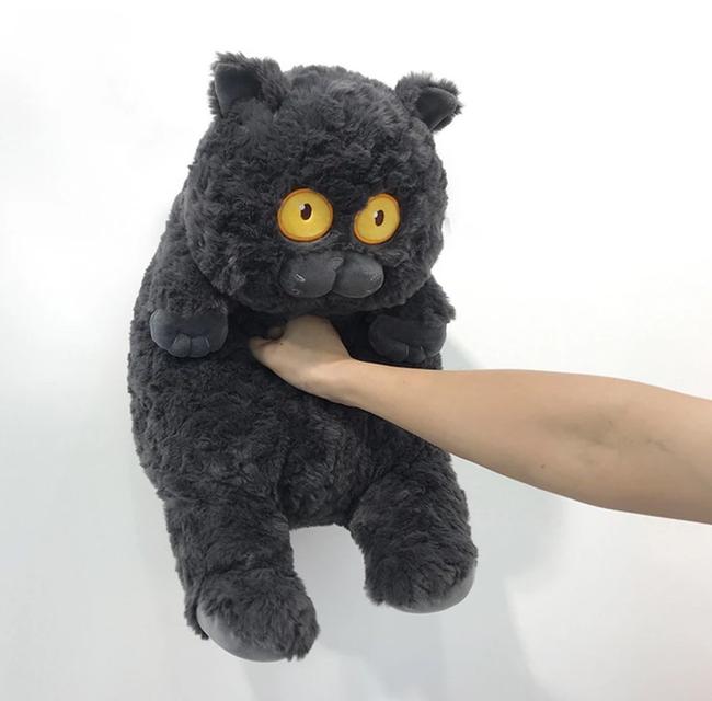 พร้อมส่งแมวดำ แมวอ้วน ของเล่นตุ๊กตาแมวดำ ตุ๊กตา แมวดำ หมอนแมวน่ารัก  1