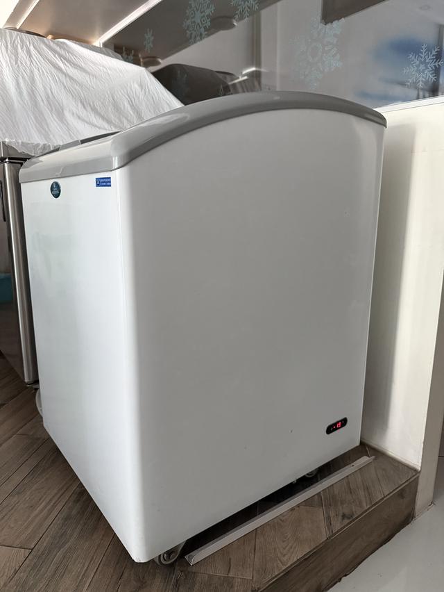 ตู้ไอศครีมSANDEN 2ประตู ฝาบนบานสไ้ลด์โค้ง รูปที่ 2