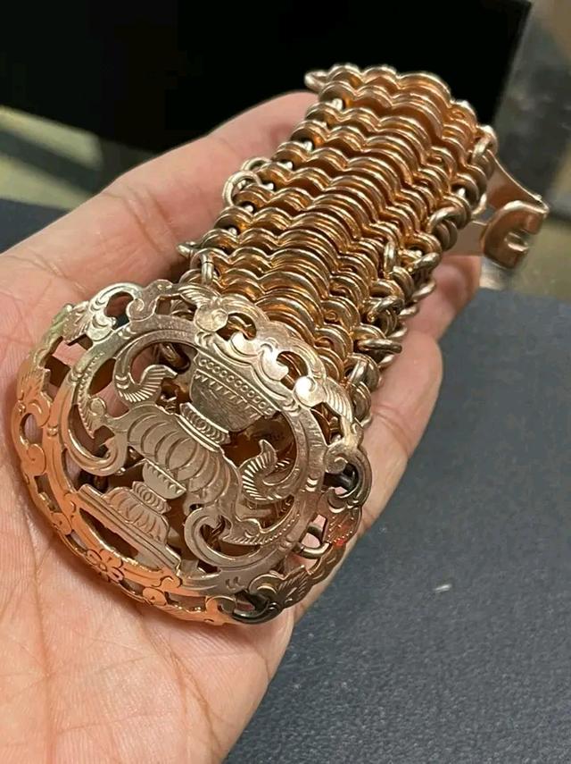 เข็มขัดนาคแท้โบราณ อายุ60ปี