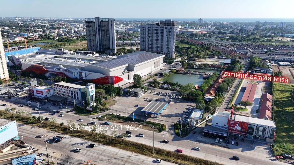 สำนักงานให้เช่า ใกล้เซ็นทรัลระยอง เดินถึงได้ ติดถนน 36 (8 เลน) แอร์ + เฟอร์นิเจอร์ครบ เชิงเนิน ระยอง 4
