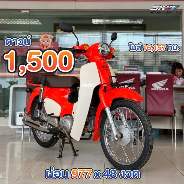 Super Cub ปี 2019 สีส้ม-ขาว คลาสสิกสายเท่ ขี่เล่นก็ได้ ขี่จริงก็ดี