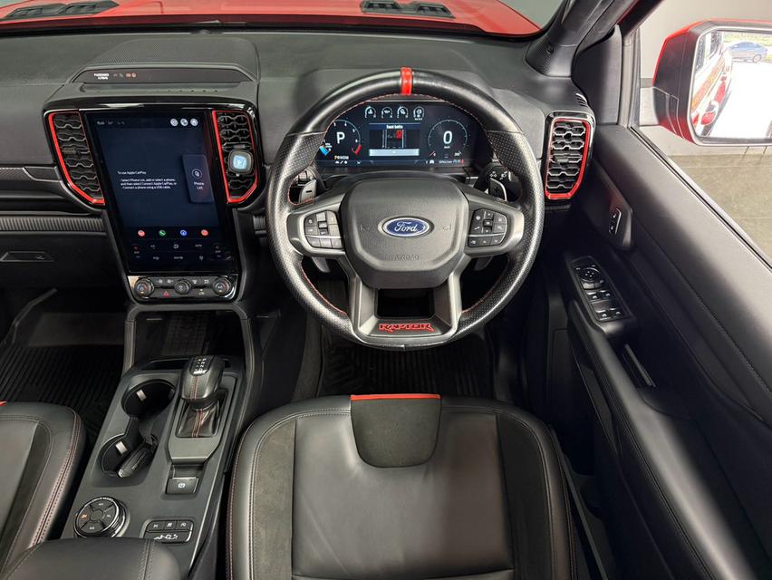 FORD RANGER, 3.0 RAPTOR ECOBOOST 4WD โฉม DOUBLE CAB สีส้ม เกียร์ออโต้ 10 สปีด มือเดียวป้ายแดง ปี2022 🚀🚀 เลขไมล์ 73,000 km.✅✅ราคา 1,218,000 บาท🏦🏦 รูปที่ 10
